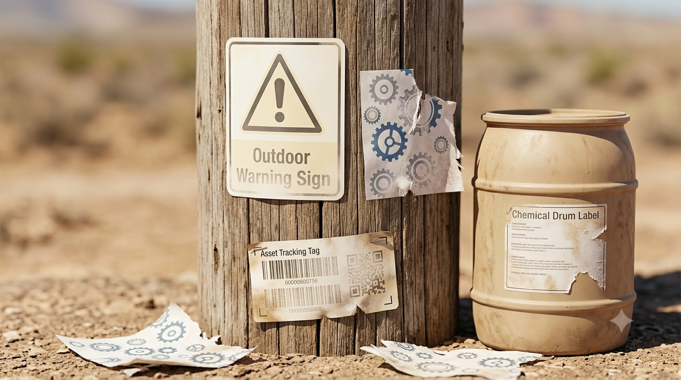 Labels fade outdoors