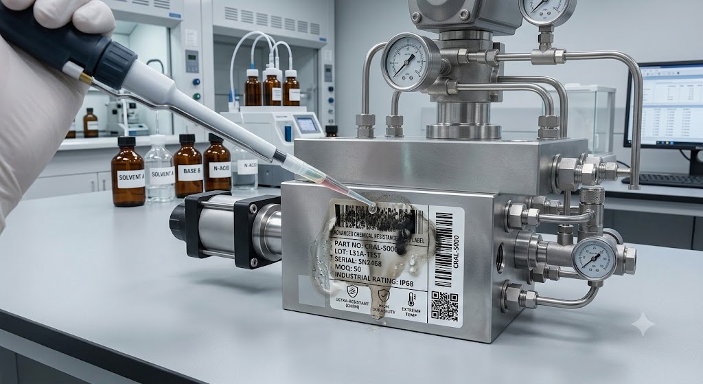 Chemical exposure damages printing