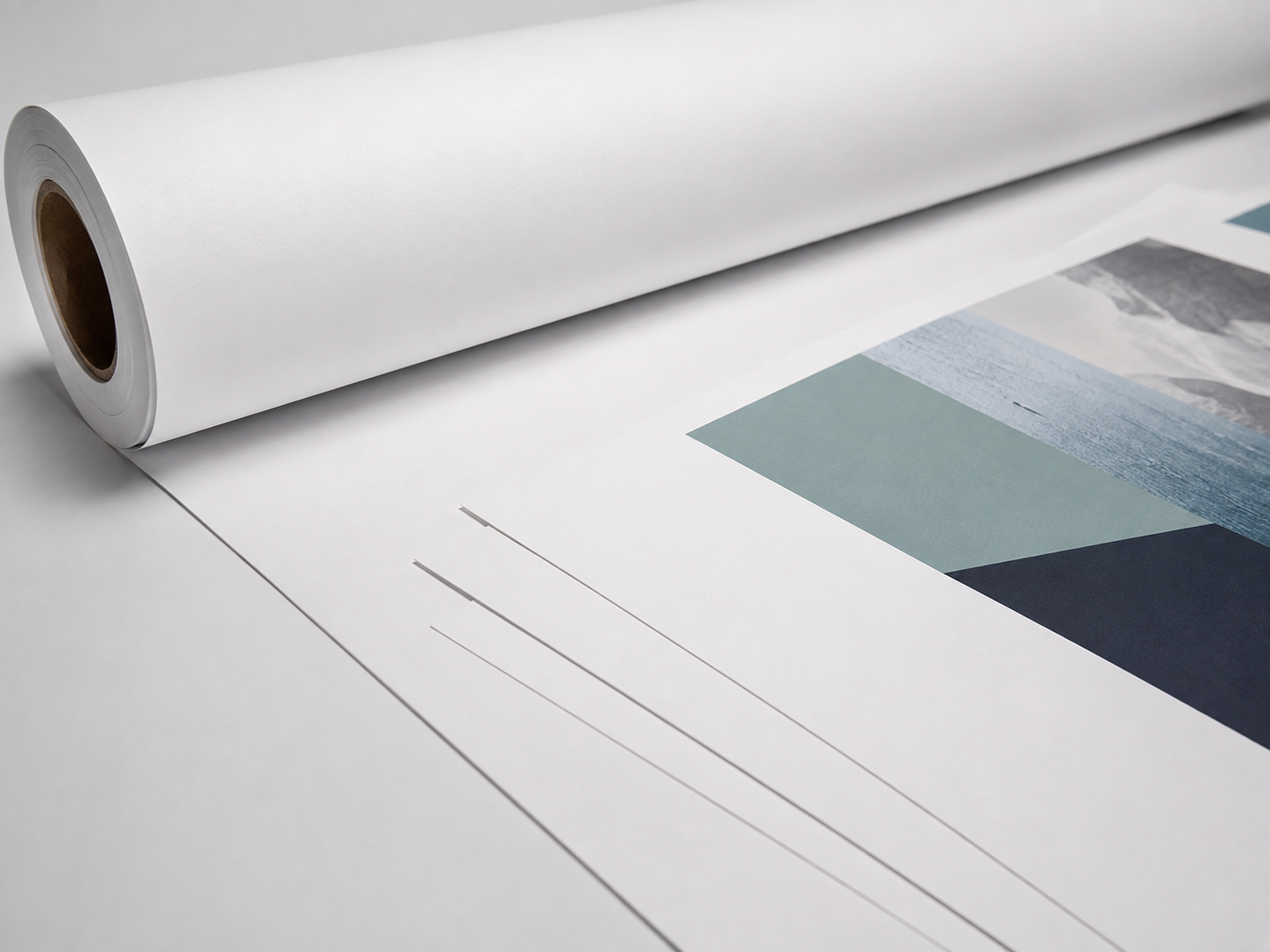 Matte synthetic paper for commercial printing