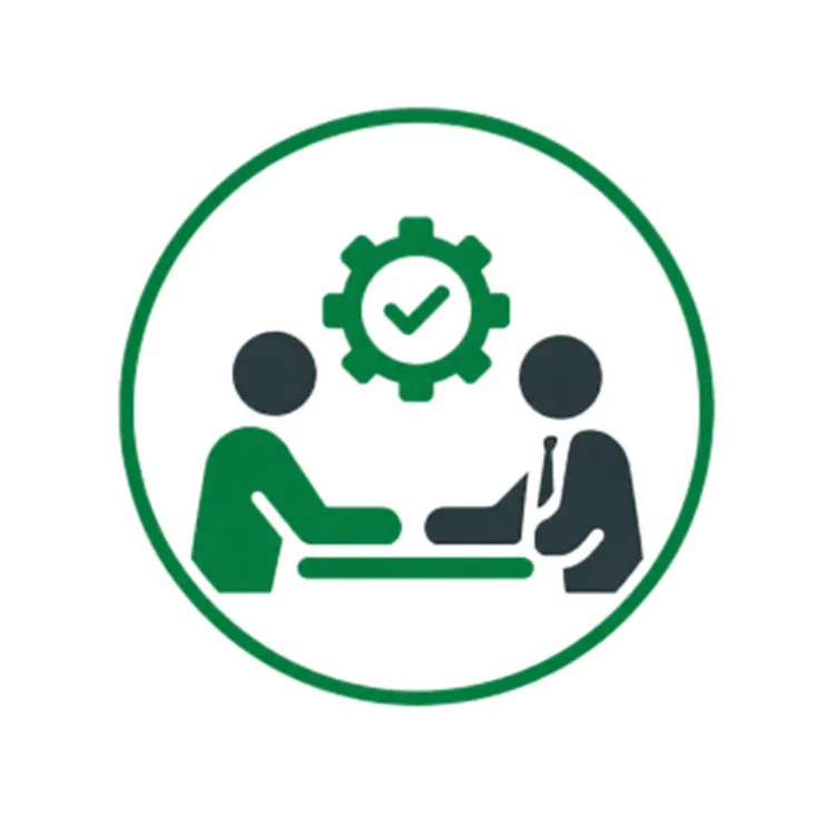 Professional B2B customer service and technical support icon for paper material orders