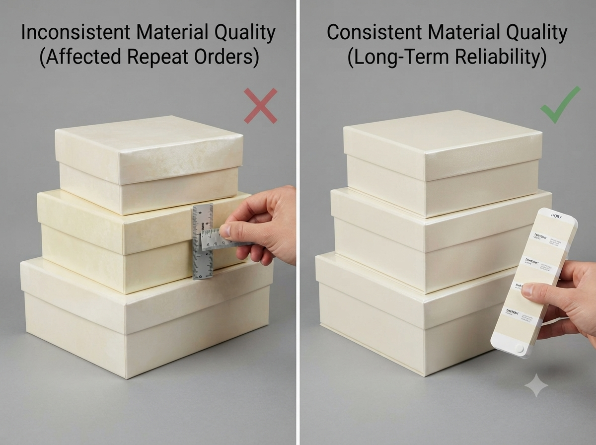 Unstable quality affects repeat orders