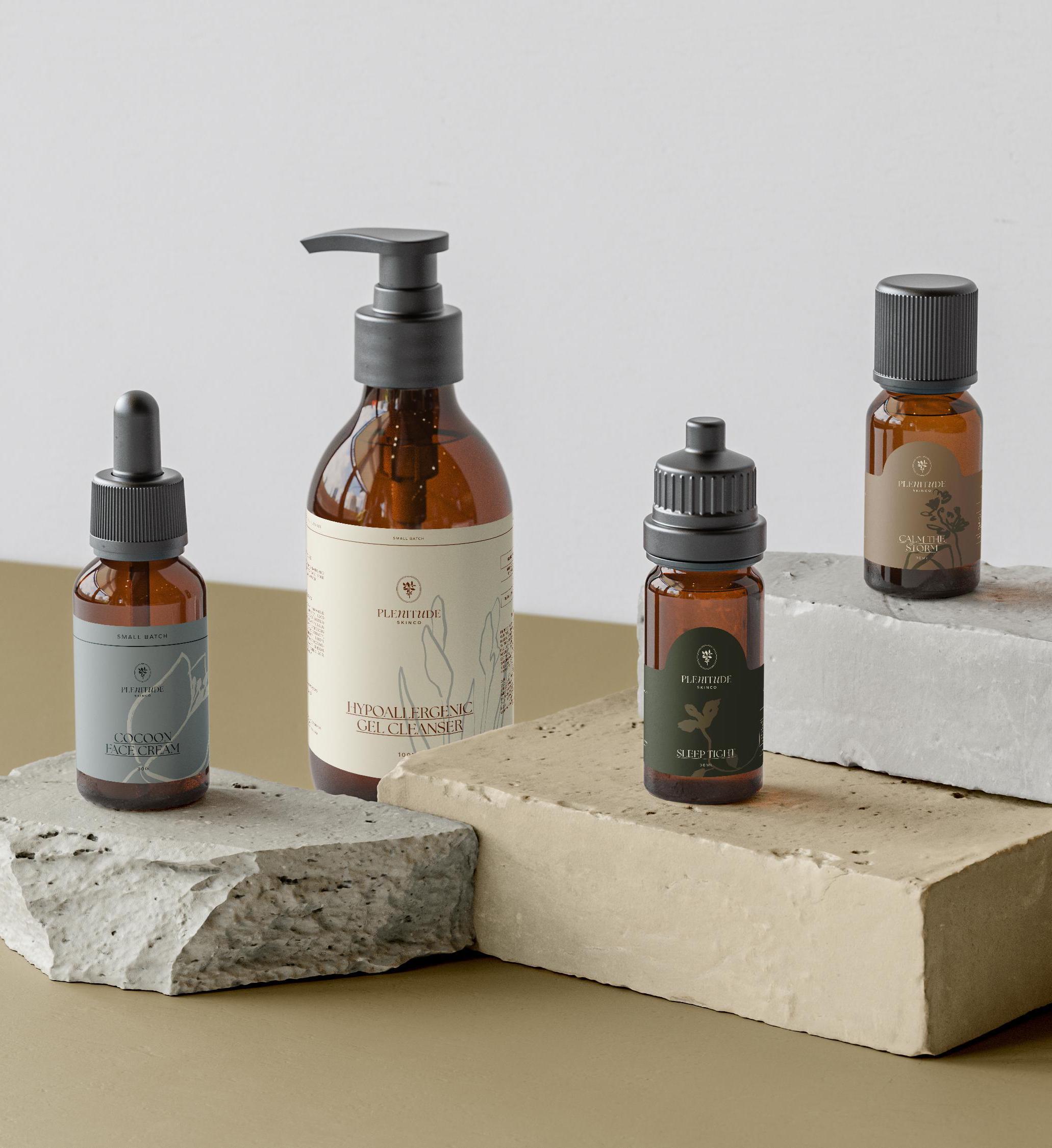 Self-adhesive labels for cosmetics and personal care packaging