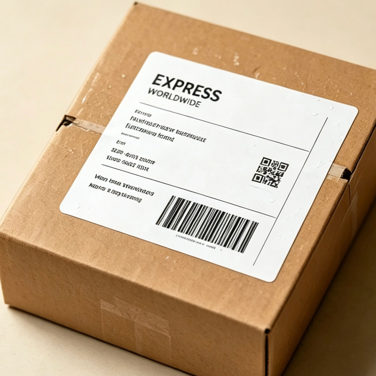 Synthetic paper barcode labels for logistics shipping and industrial labeling applications
