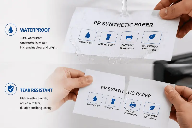 LIZHENG waterproof and tear-resistant PP synthetic paper for food packaging