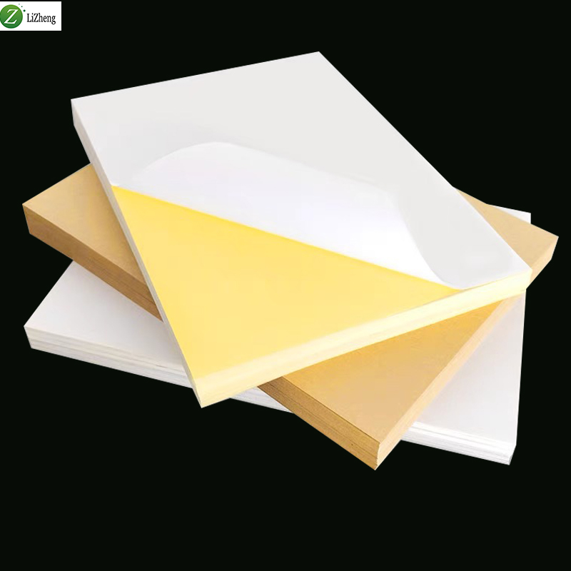Bulk packaged PP self-adhesive sheets and specialty label materials ready for international export from Lizheng.