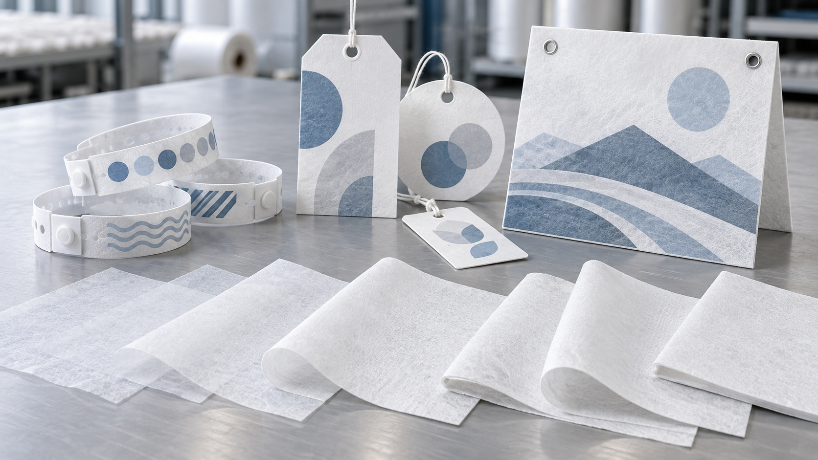 HDPE spunbond material weight selection for wristbands tags and outdoor printing