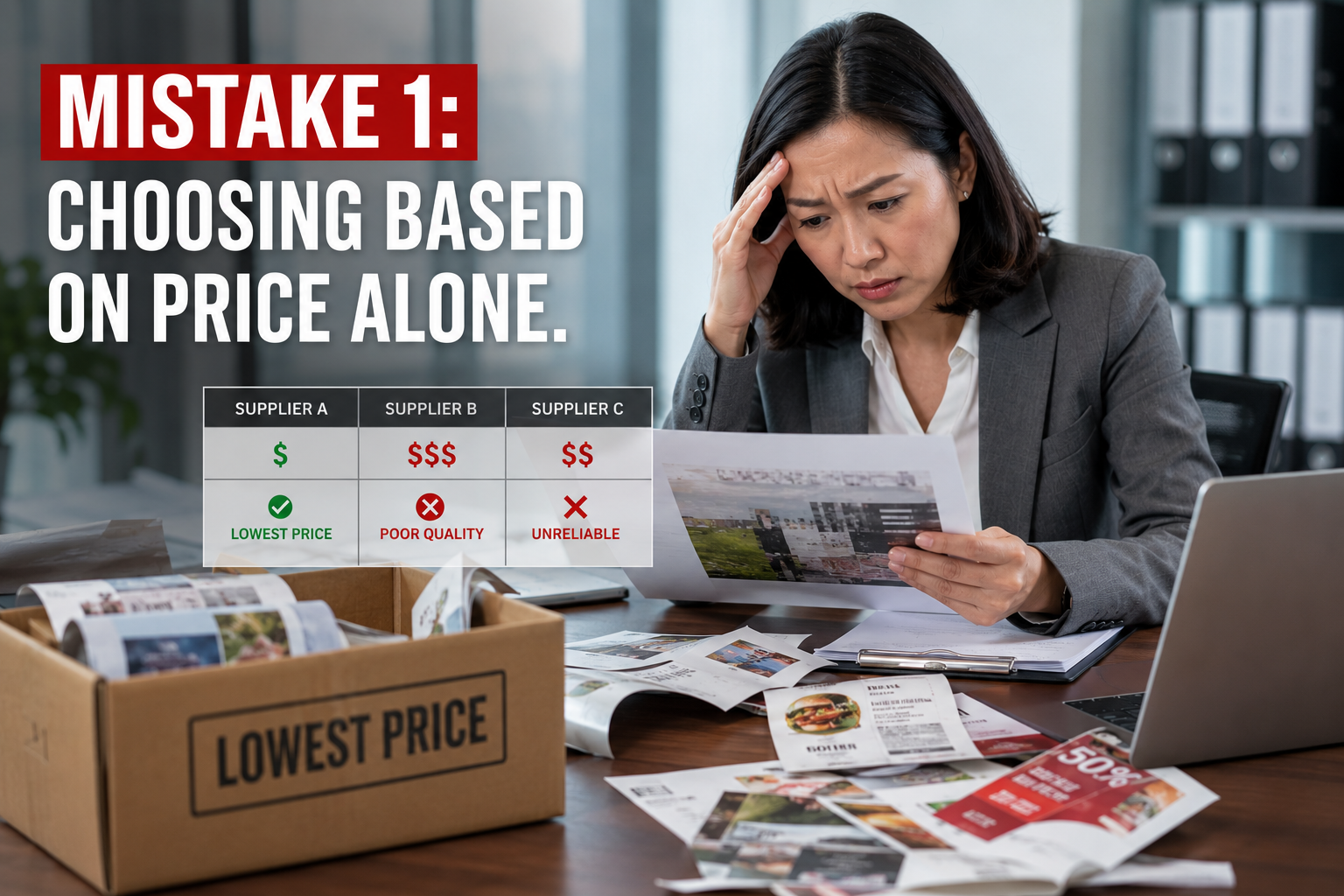 Choosing based on price alone