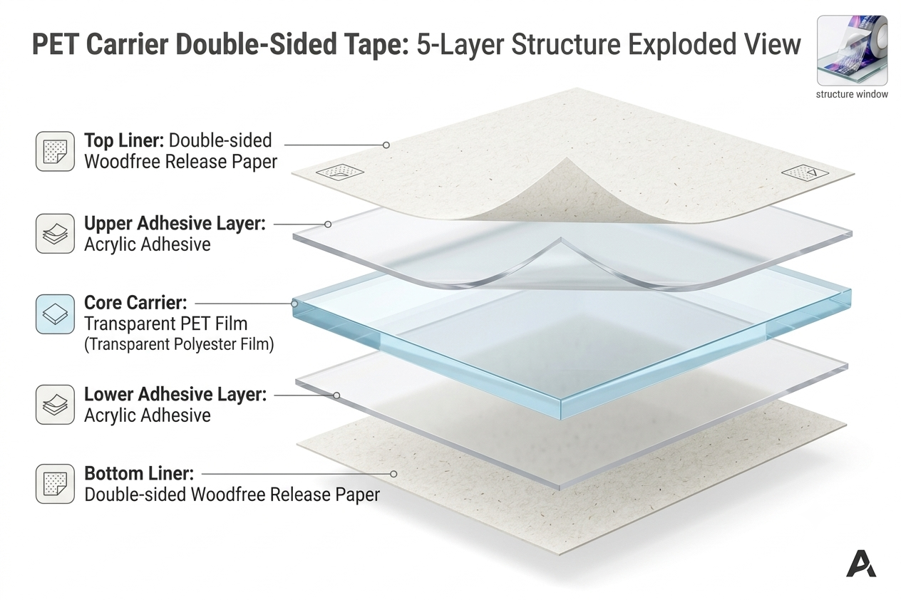 PET Carrier Double-Sided Tape